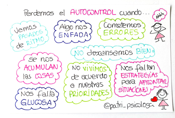 perder el autocontrol
